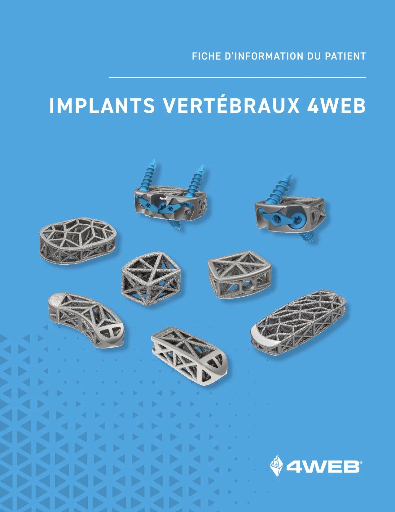4WEB Implants Patient Information Data Sheet (French)